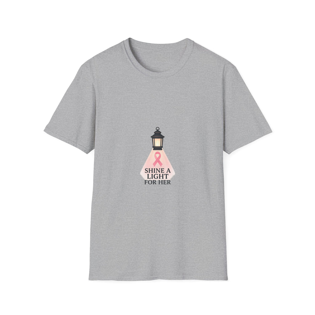 Shine A Light For Her Pink Ribbon Lantern T-Shirt, Breast Cancer Support Tee - Trending Now - September 2026