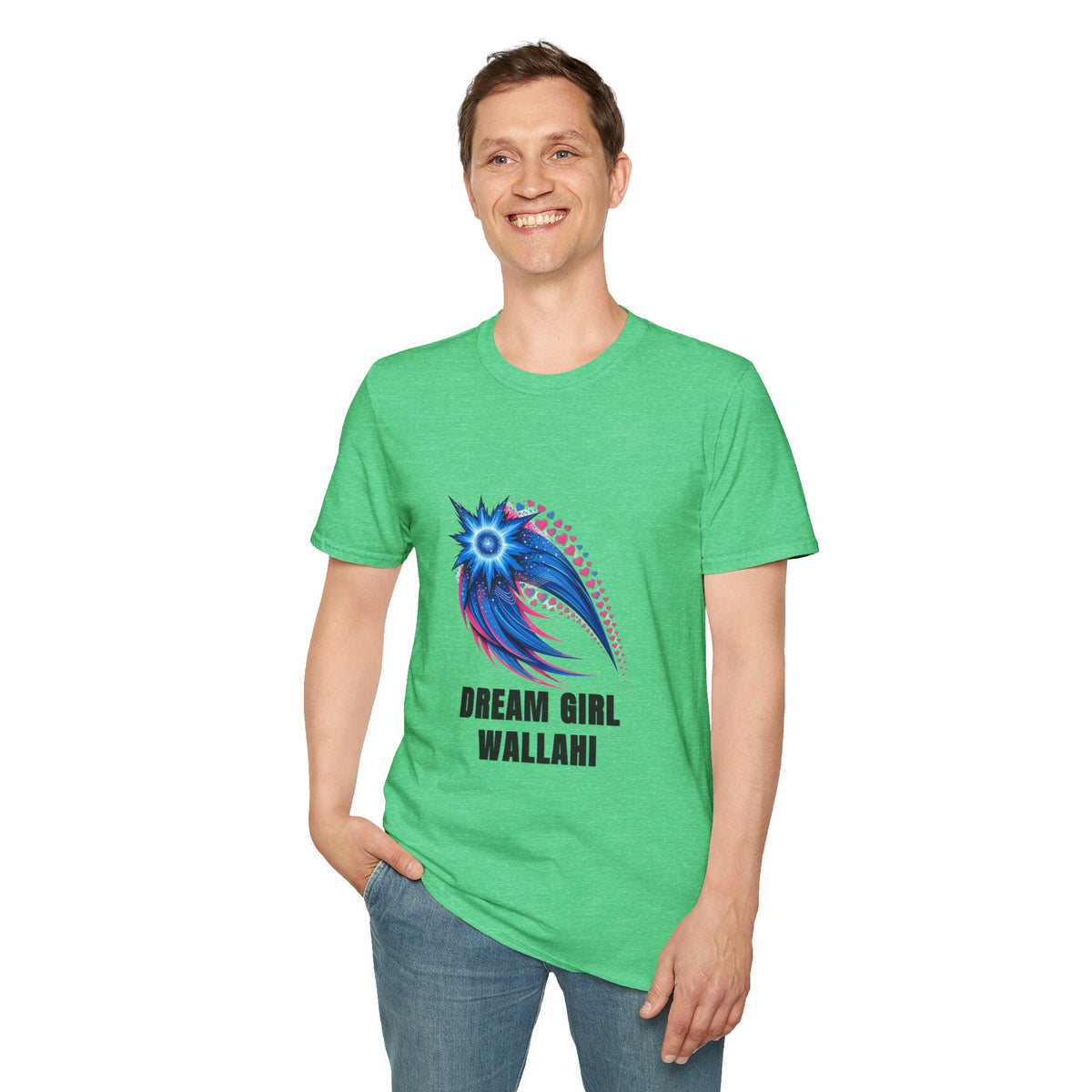 Dream Girl T-Shirt — Blue Starburst Heart Graphic ("Dream Girl Wallah") - Trending Now - August 2026