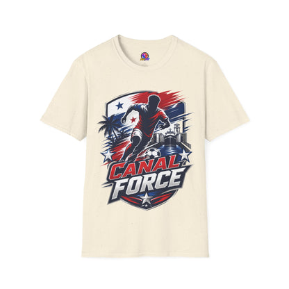 Canal Force Soccer T-Shirt - Patriotic Player Graphic Tee - Panama Shirt