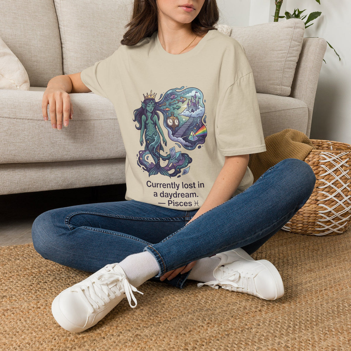 Pisces Daydream T-Shirt — 'Currently Lost in a Daydream' Zodiac Graphic Tee