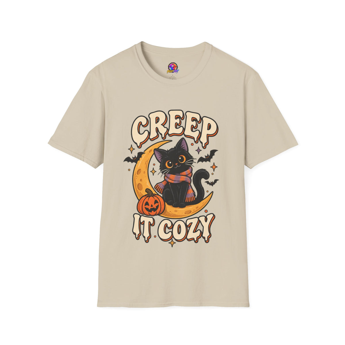 Creep It Cozy Halloween Cat T-Shirt