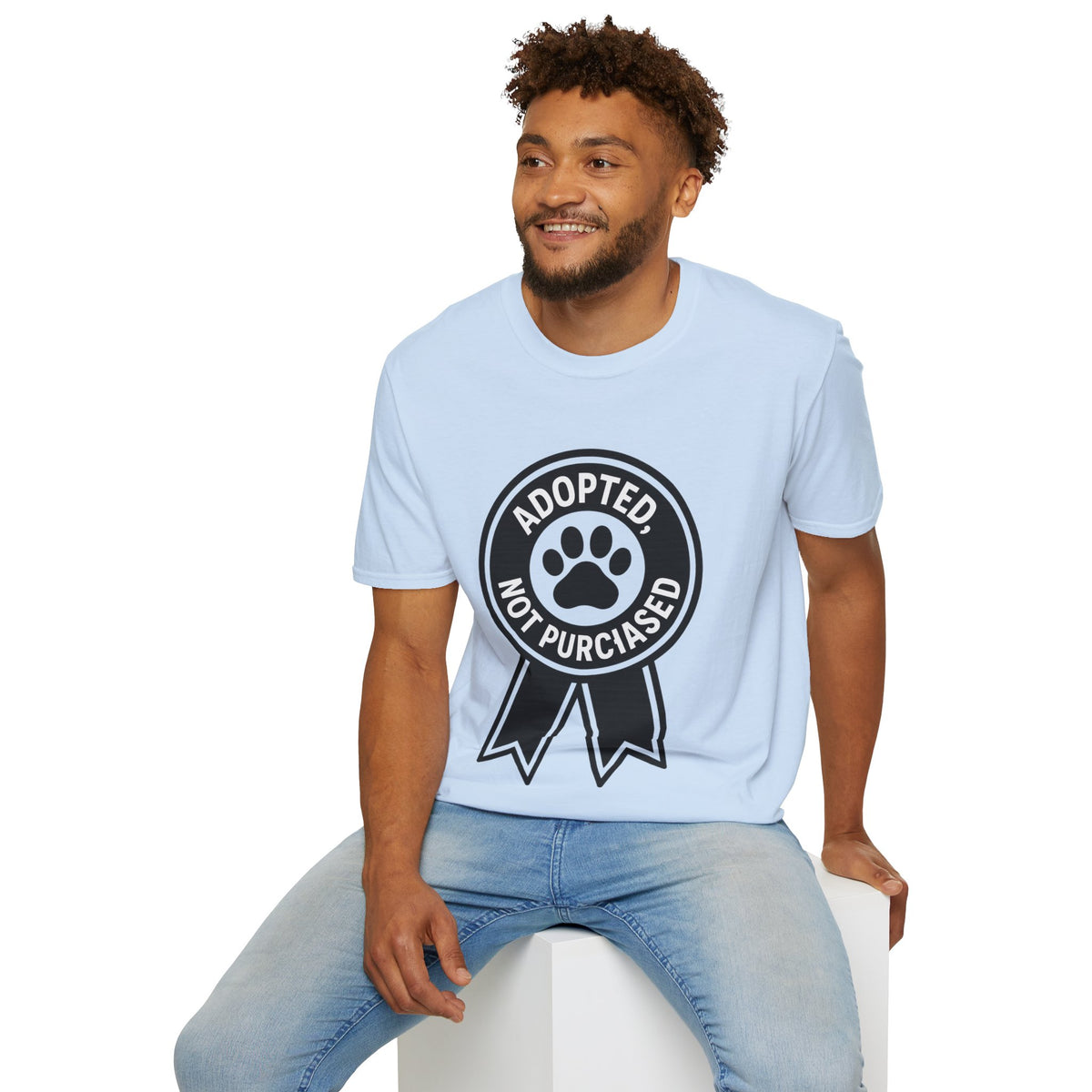 Adopted Not Purchased Graphic T-Shirt — Rescue Pet Awareness Tee - Trending Now - August 2026
