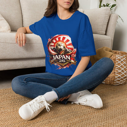 Japan Soccer T‑Shirt — Rising Sun Football Graphic