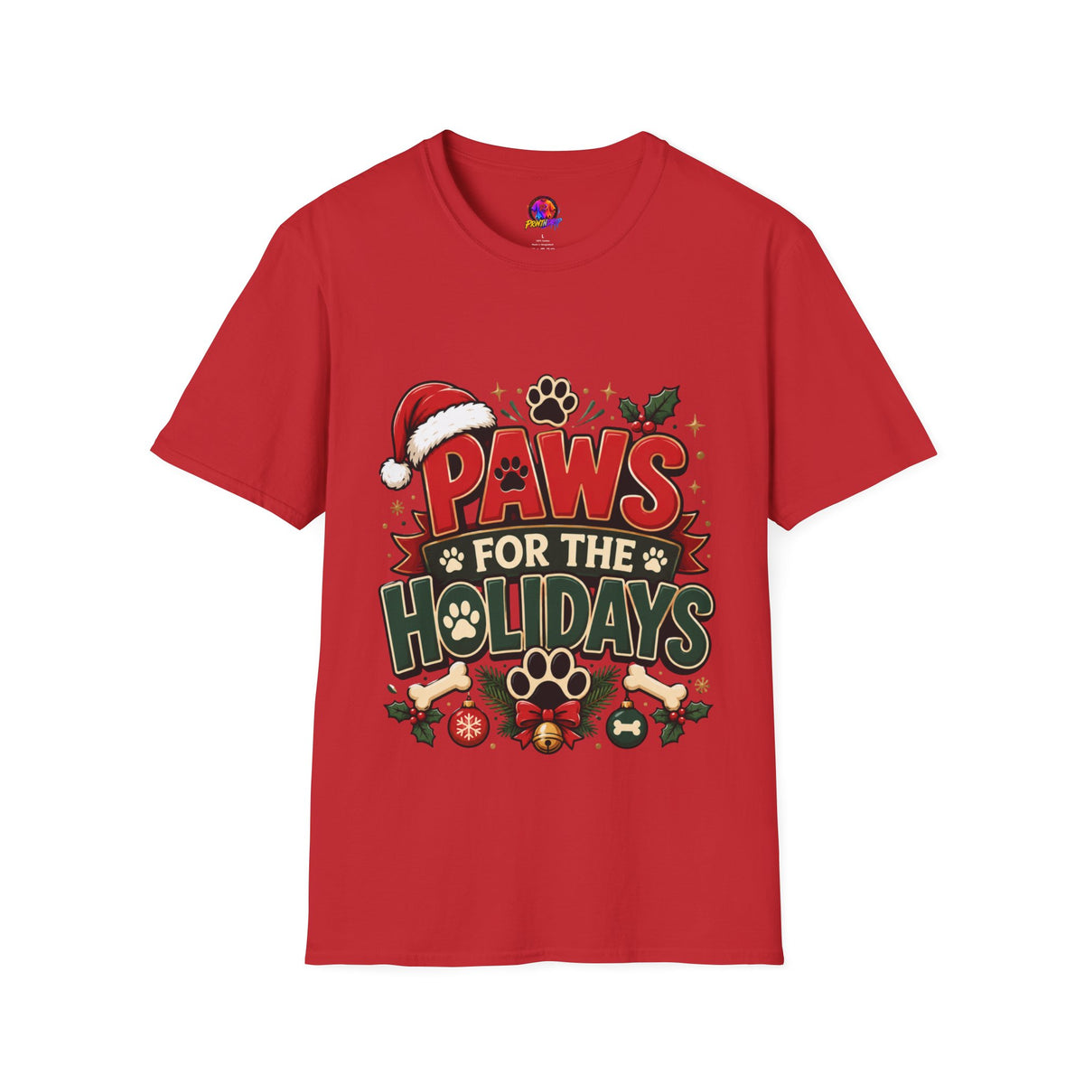 Paws for the Holidays T-Shirt — Festive Christmas Pet Lover Tee