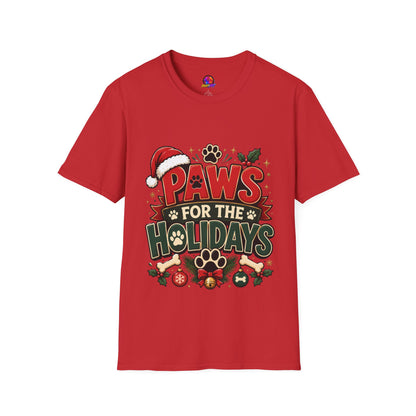 Paws for the Holidays T-Shirt — Festive Christmas Pet Lover Tee