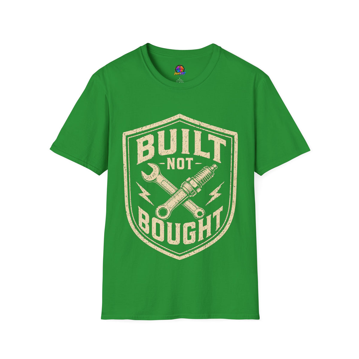 Built Not Bought T-Shirt — Vintage Mechanic Auto Repair Tee
