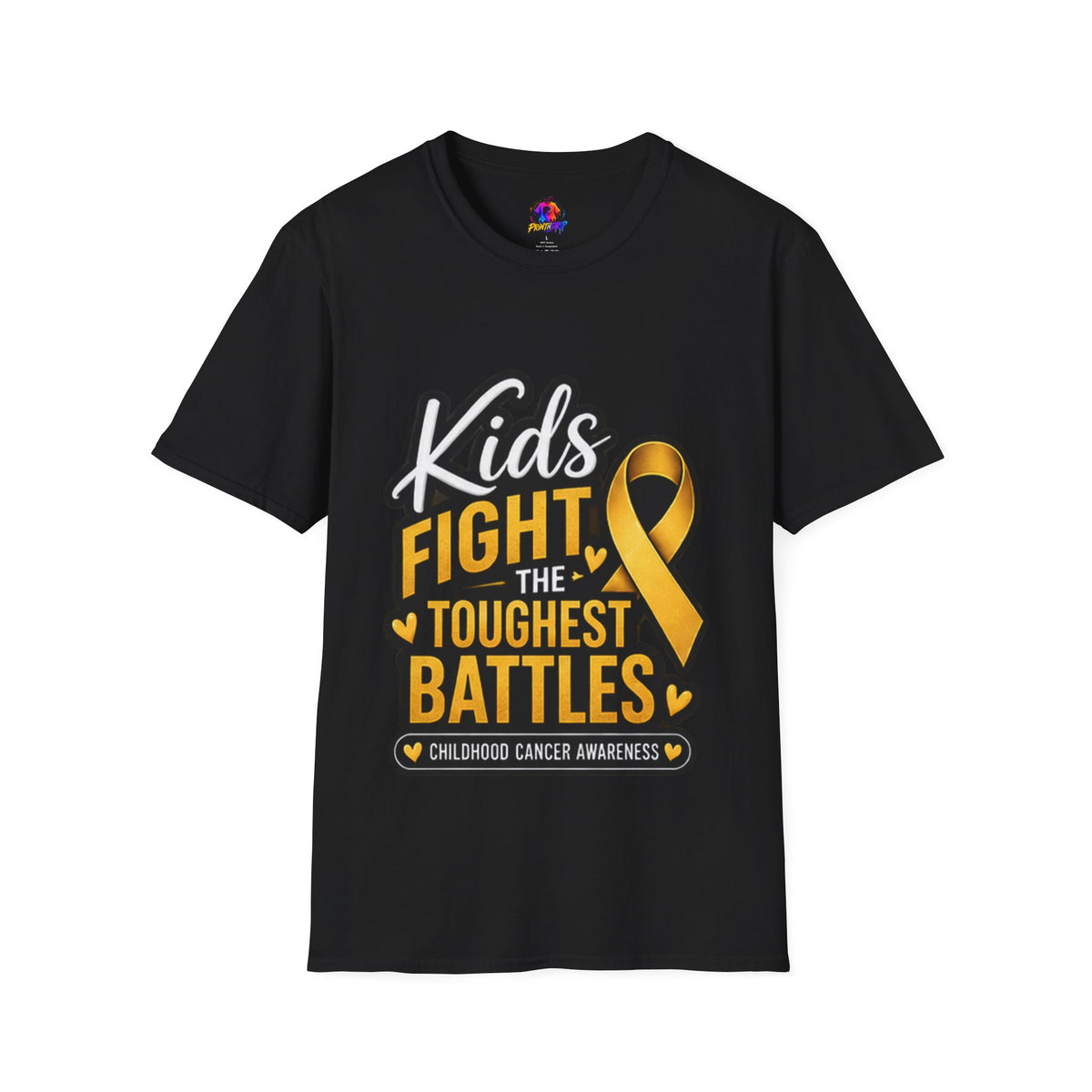 Kids Fight the Toughest Battles Childhood Cancer Awareness T-Shirt