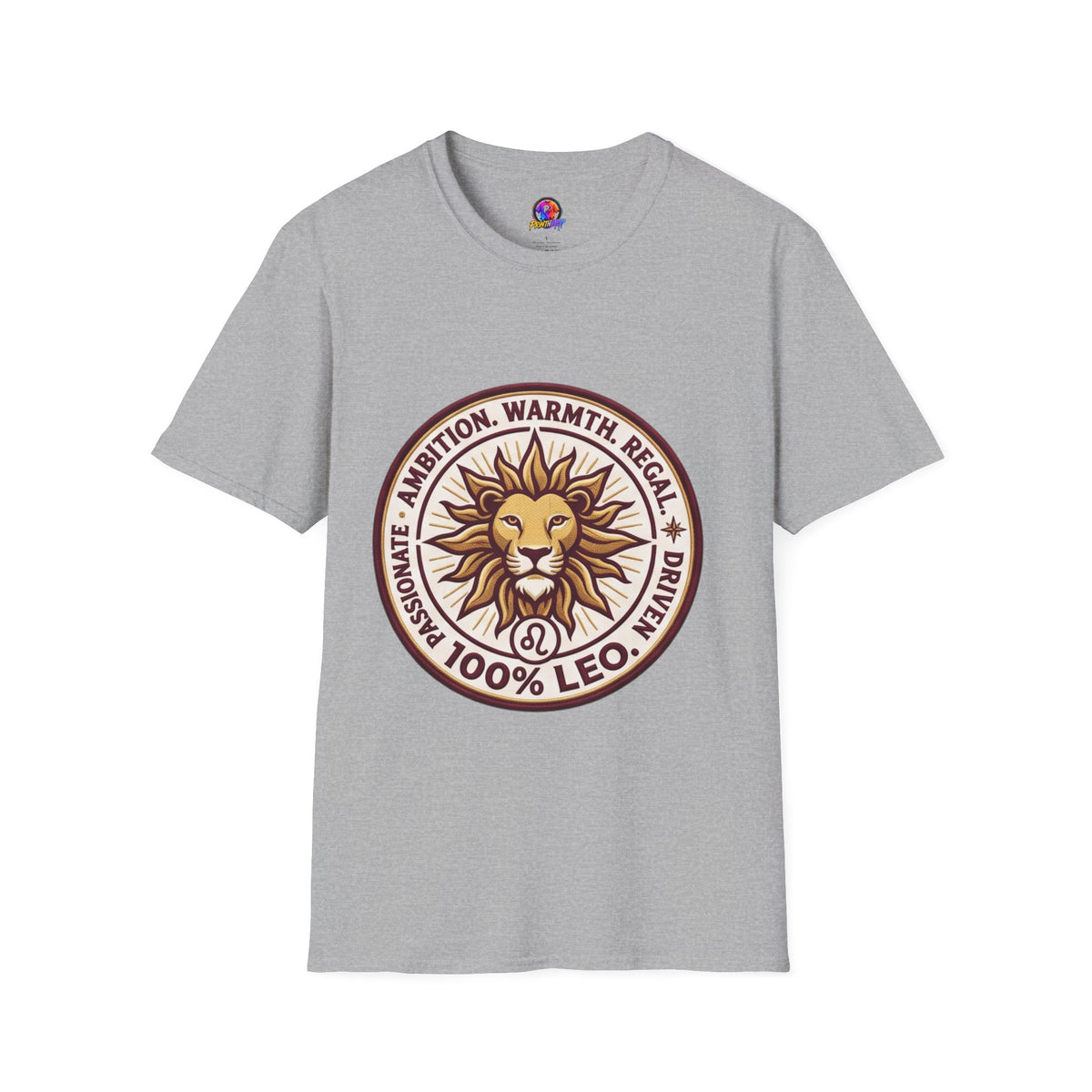 Leo Zodiac Lion T-Shirt — Ambition, Warmth & Regal Pride Graphic Tee
