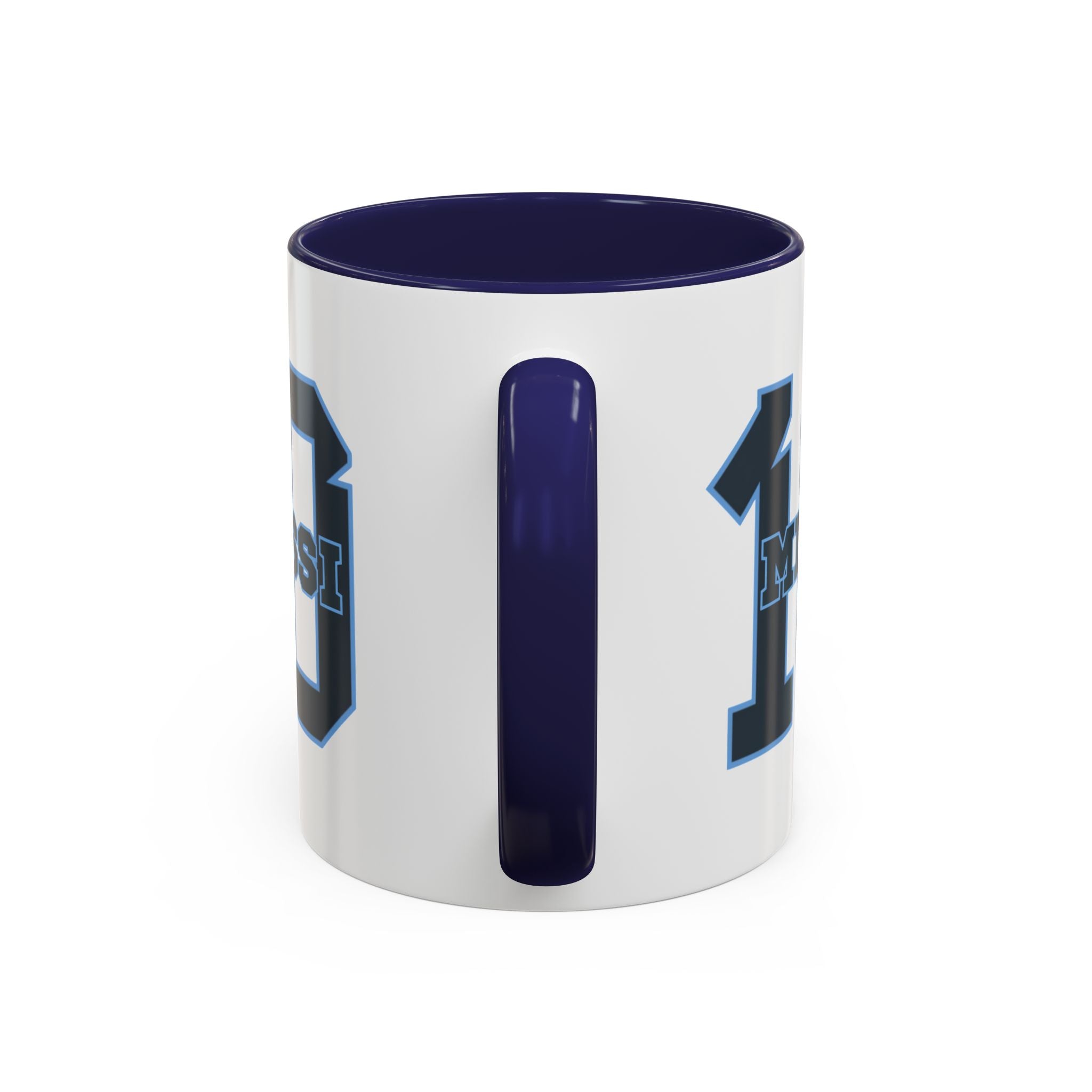 10 'Messi' Accent Coffee Mug — Soccer Jersey Number Coffee Cup