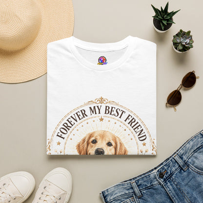 Forever My Best Friend Dog T-Shirt — Personalized Pet Name Golden Retriever Tee
