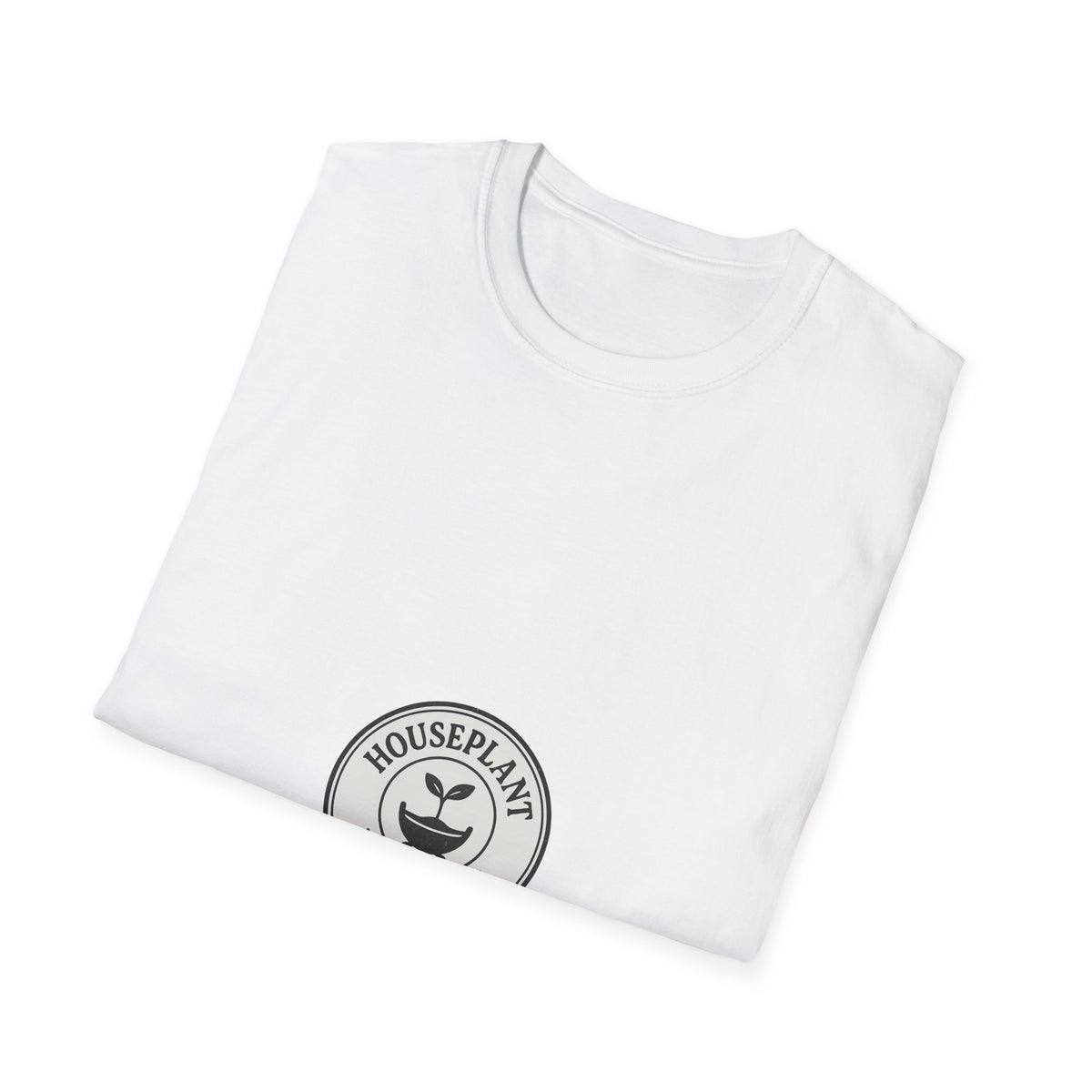 "Houseplant Midwife" Retro Circular Emblem Tee - Funny Plant Parent Propagation White T-Shirt - Trending Now - September 2026
