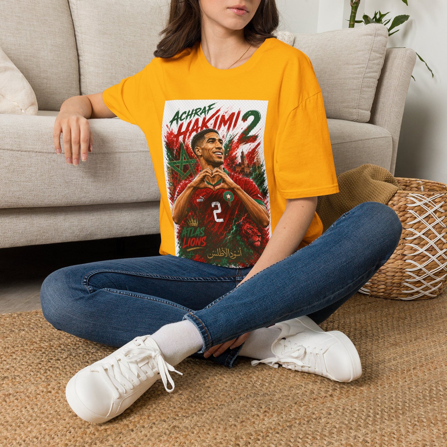 Achraf Hakimi #2 Soccer T-Shirt — Morocco Football Fan Tee
