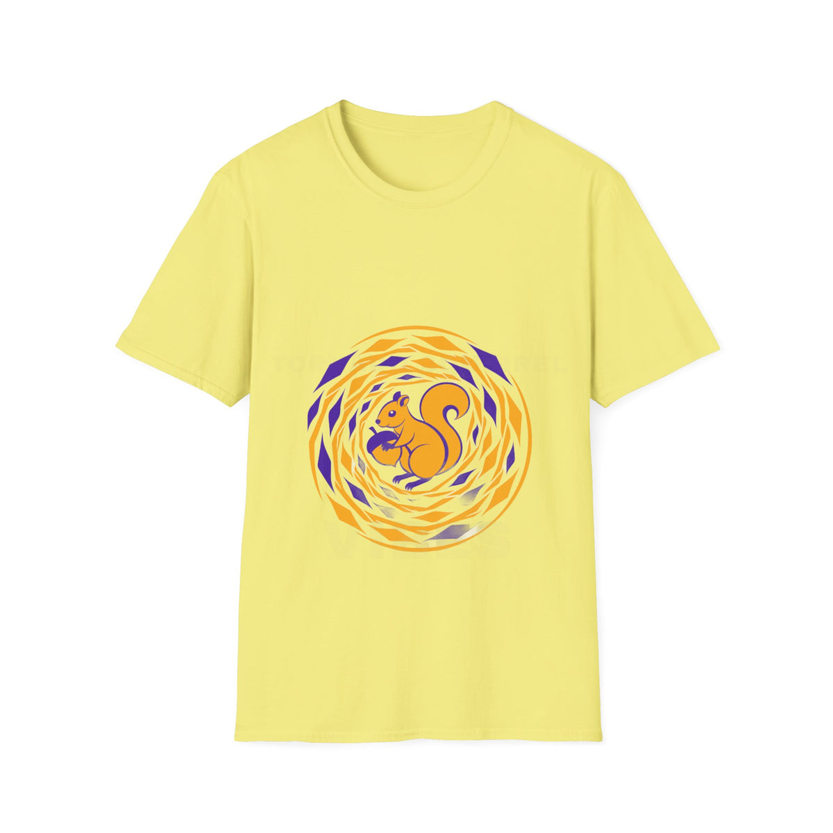 Squirrel Swirl Graphic T-Shirt — Playful Orange & Purple Nature Tee - Trending Now - September 2026