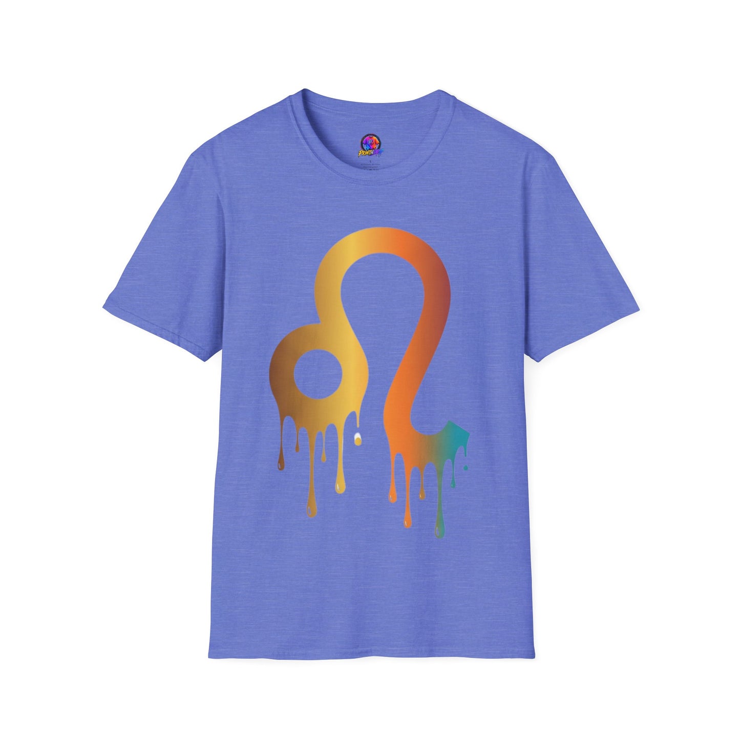 Leo Zodiac Drip T-Shirt — Colorful Astrology Sign Tee