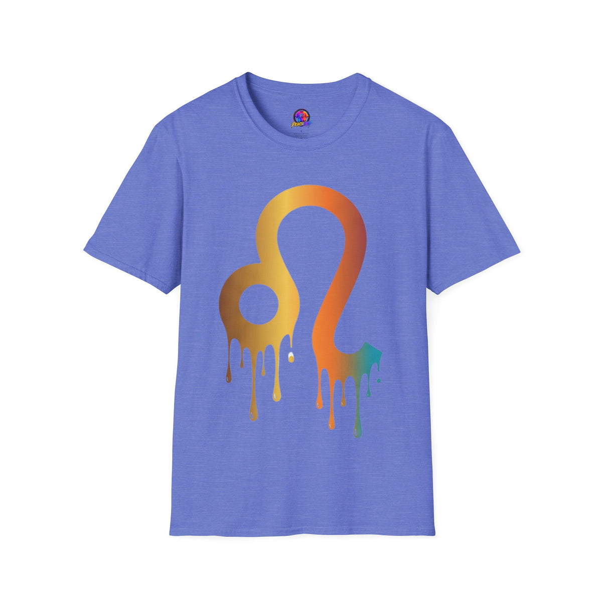 Leo Zodiac Drip T-Shirt — Colorful Astrology Sign Tee
