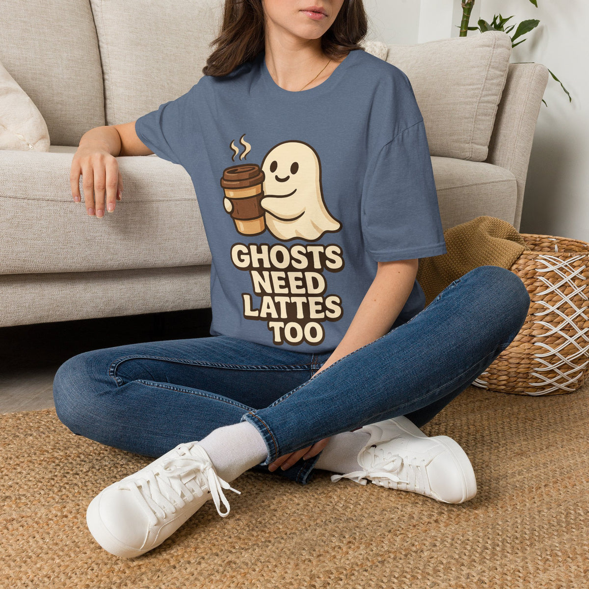 Ghosts Need Lattes Too T-Shirt - Trending Now - August 2026
