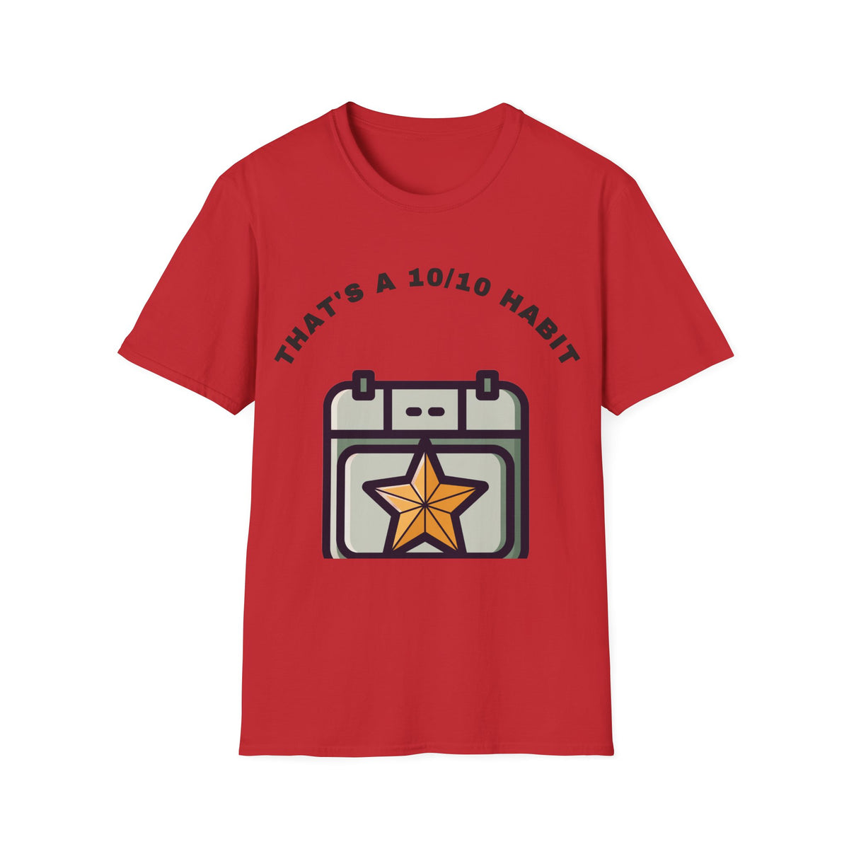 T-Shirt — "That's a 10/10 Habit" Star Patch Graphic Tee - Trending Now - September 2026