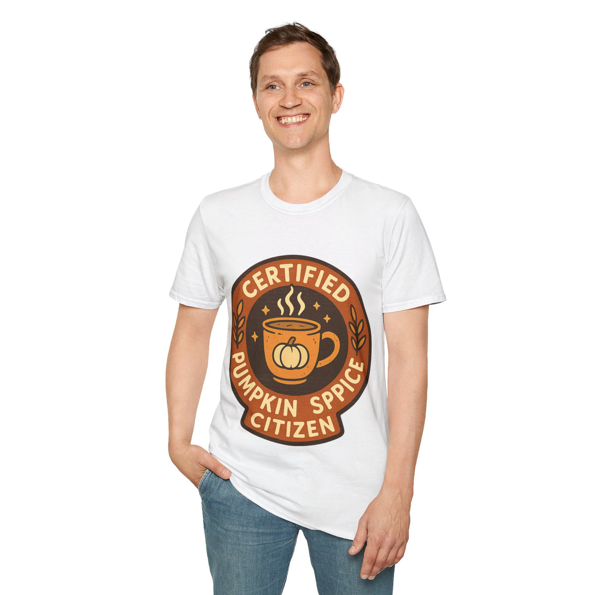 Certified Pumpkin Spice Citizen Badge T-Shirt, Retro Fall Season Coffee Mug Tee - Trending Now - September 2026