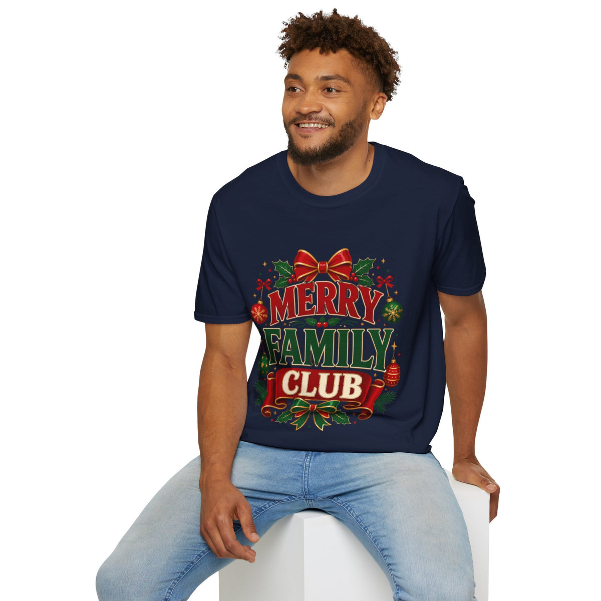 Merry Family Club Christmas T-Shirt