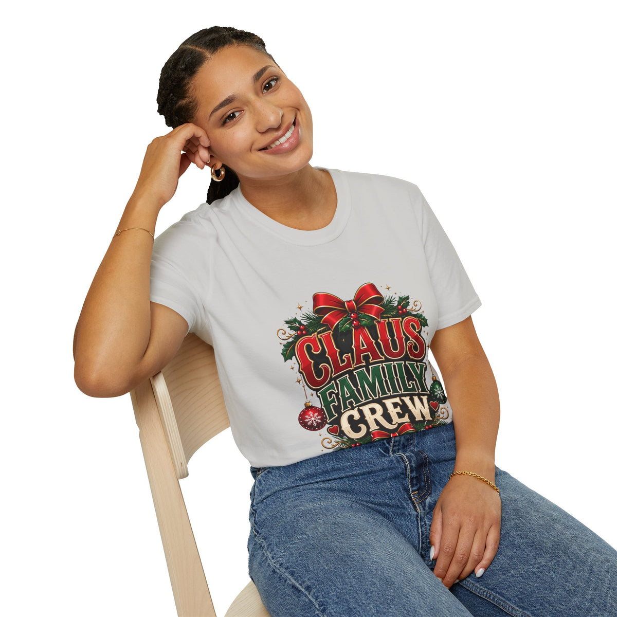 Claus Family Crew T-Shirt — Festive Christmas Holiday Tee