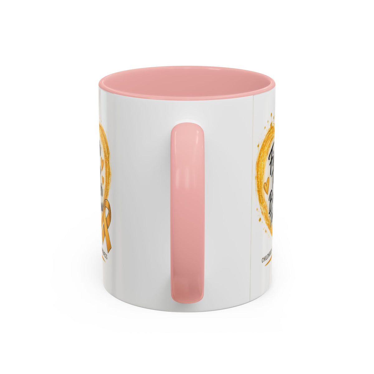 Childhood Cancer Awareness Coffee Mug – "Fighter Today Brighter Tomorrow" (Accent 11/15oz)