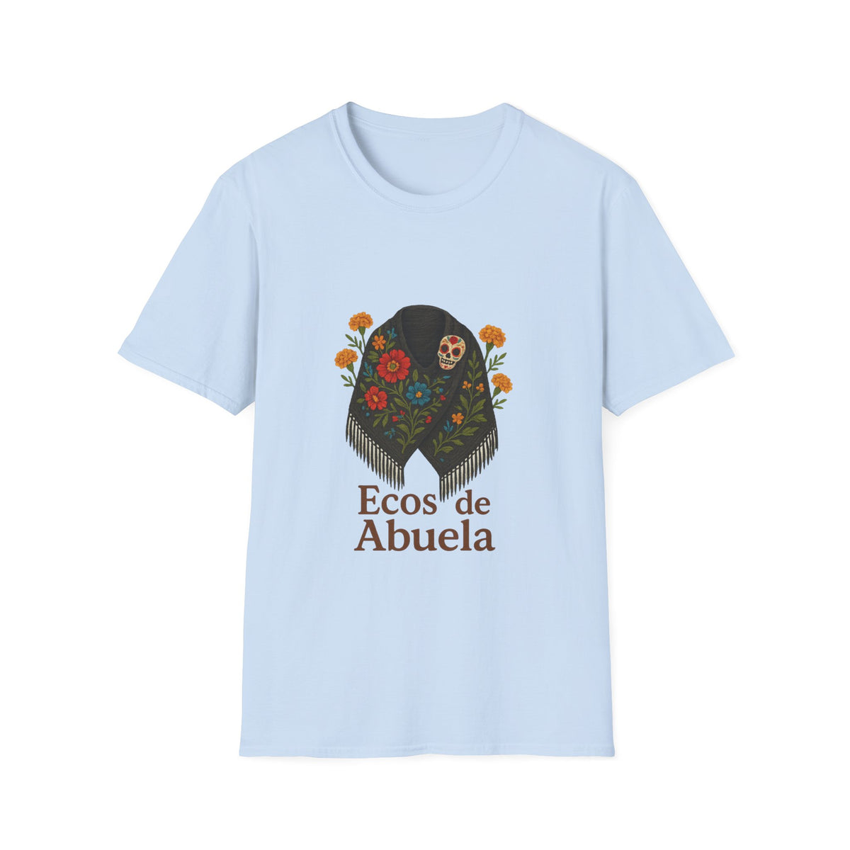 'Ecos de Abuela' Floral Graphic T-Shirt — Spanish Grandma Gift - Trending Now - October 2026
