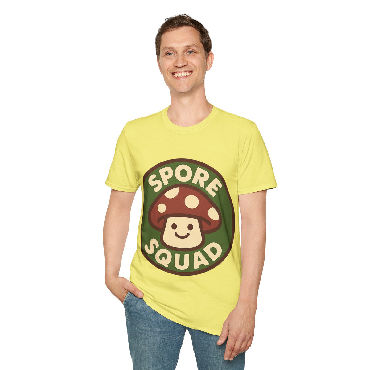 Spore Squad T-Shirt — Cute Mushroom Graphic Tee for Gamers & Fungi Fans - Trending Now - September 2026