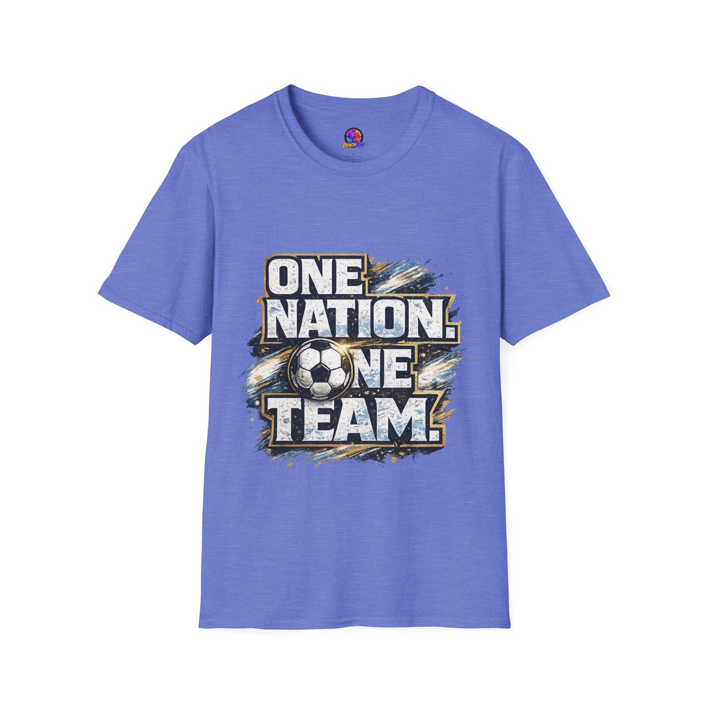 One Nation One Team Soccer T-Shirt — Supportive Fan Tee