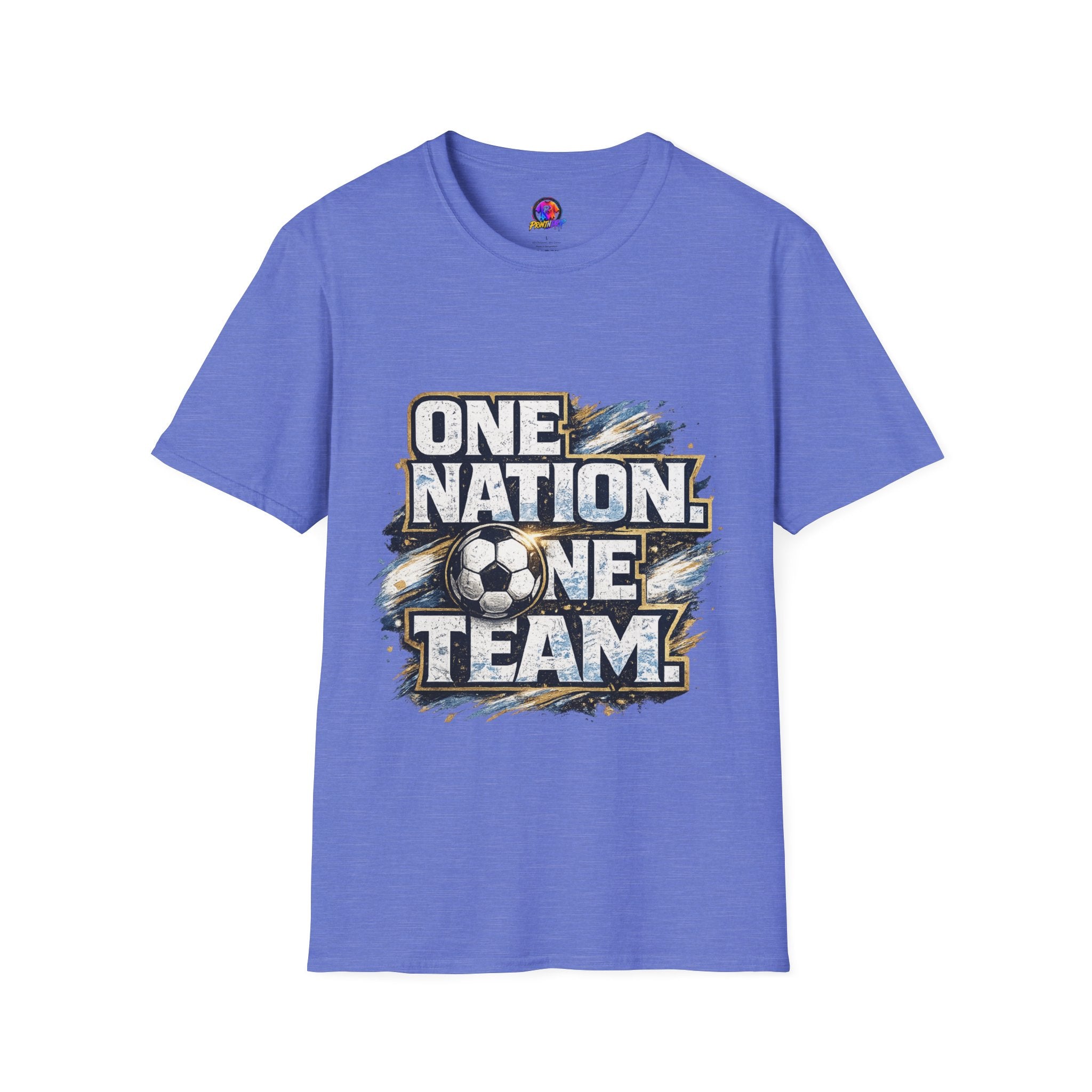 One Nation One Team Soccer T-Shirt — Supportive Fan Tee
