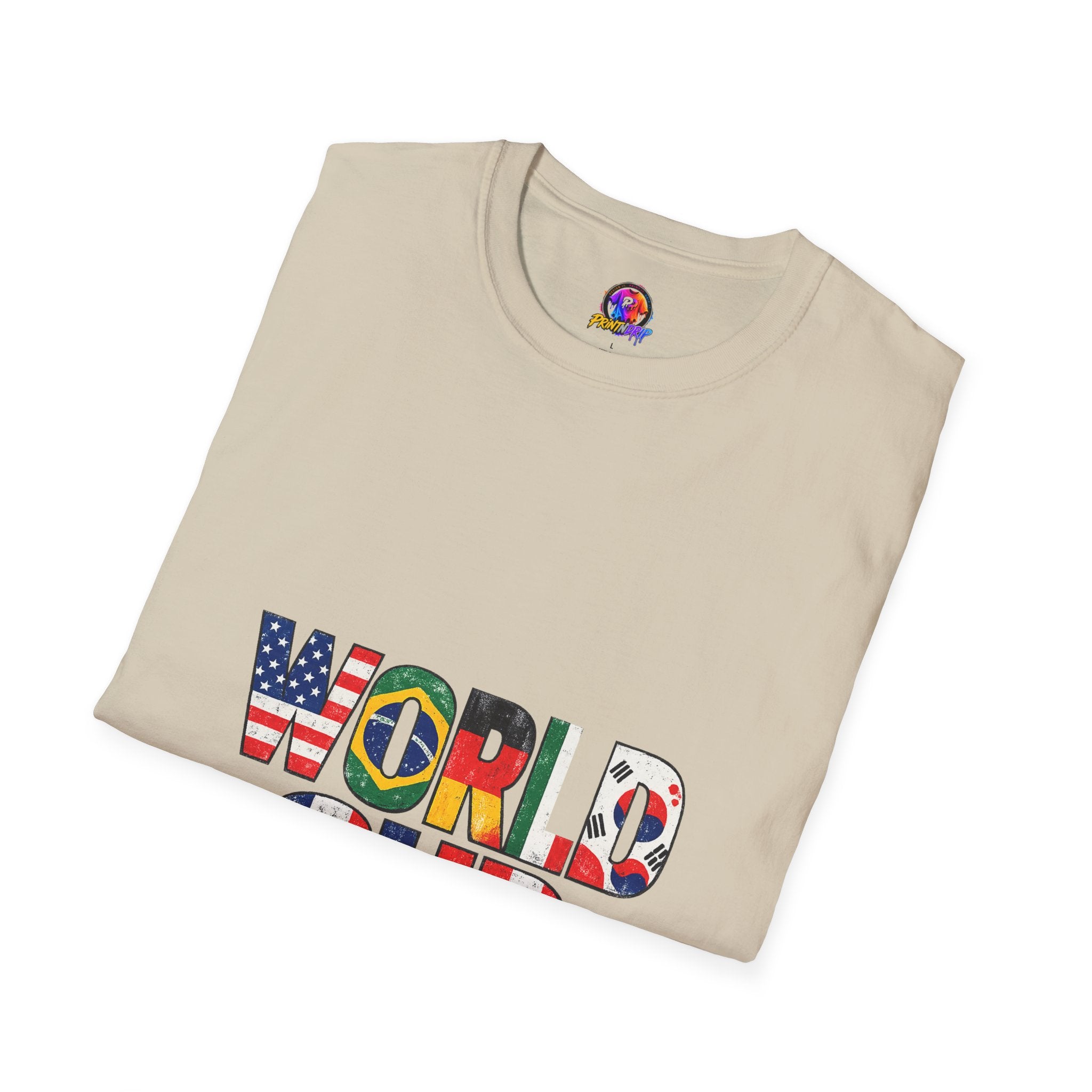World Cup Flag Graphic T-Shirt — 'WORLD CUP' International Soccer Fans Tee