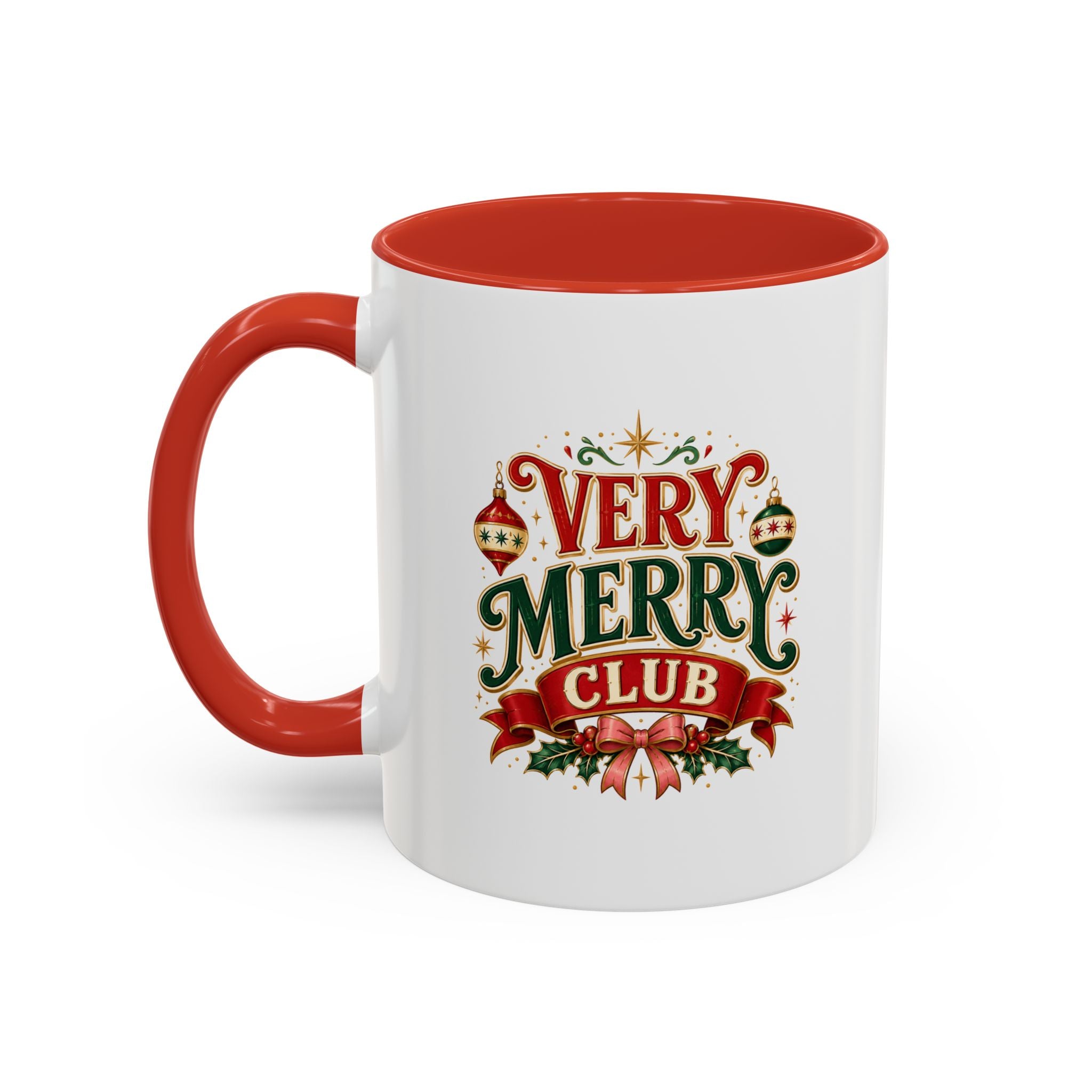 Very Merry Club Coffee Mug — Christmas Holiday Accent Mug