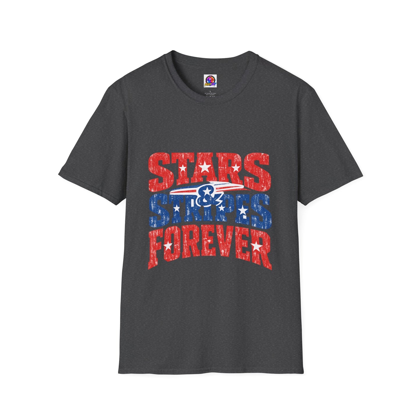 USA Stars & Stripes Forever T-Shirt — Patriotic Red White Blue Graphic Tee