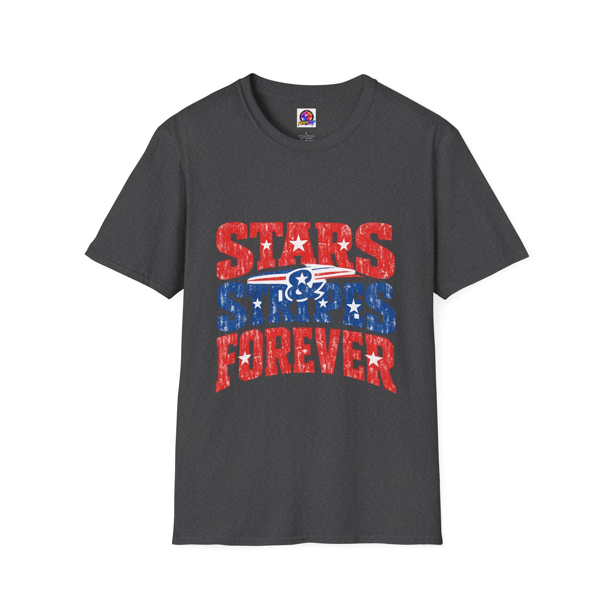 USA Stars & Stripes Forever T-Shirt — Patriotic Red White Blue Graphic Tee