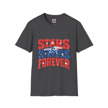 USA Stars & Stripes Forever T-Shirt — Patriotic Red White Blue Graphic Tee
