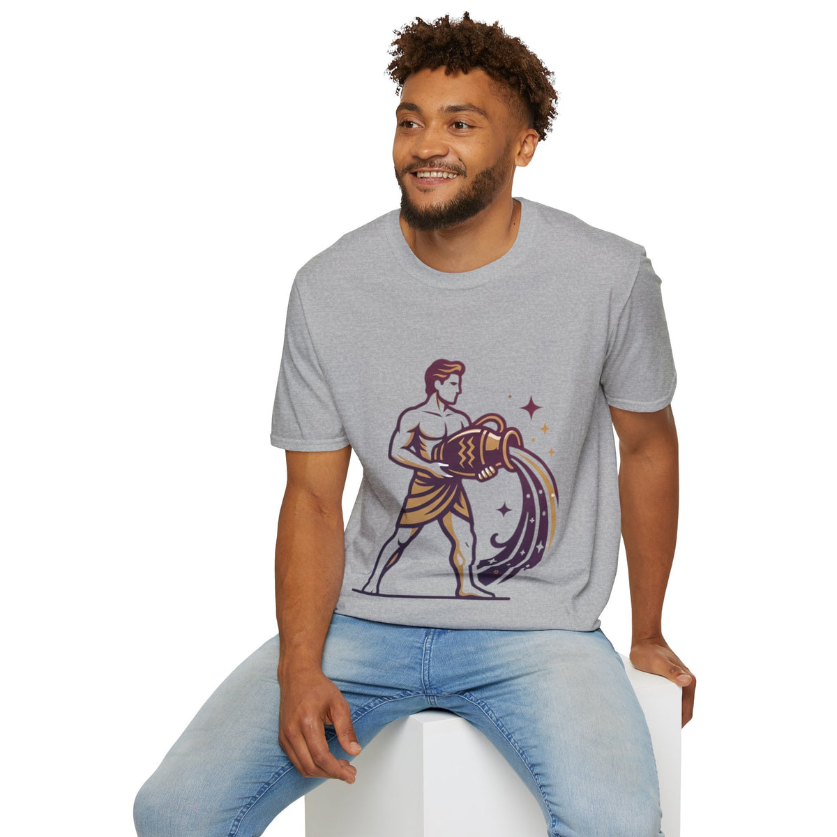 Aquarius Zodiac T-Shirt — Water Bearer Astrology Tee