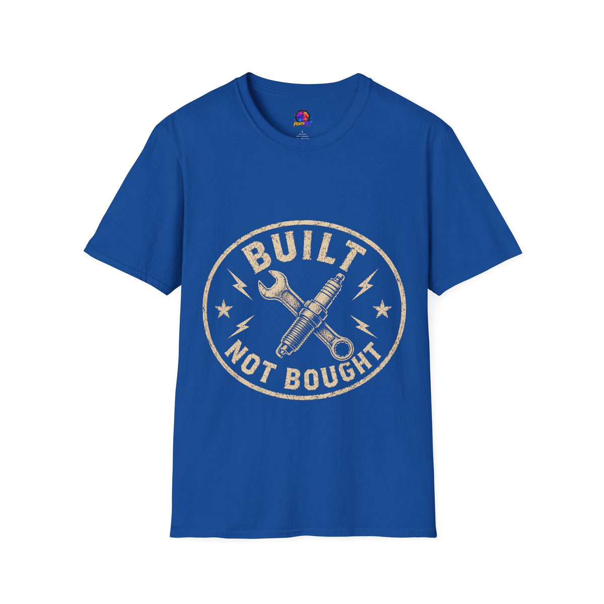 T-Shirt — "Built Not Bought" Vintage Mechanic Graphic