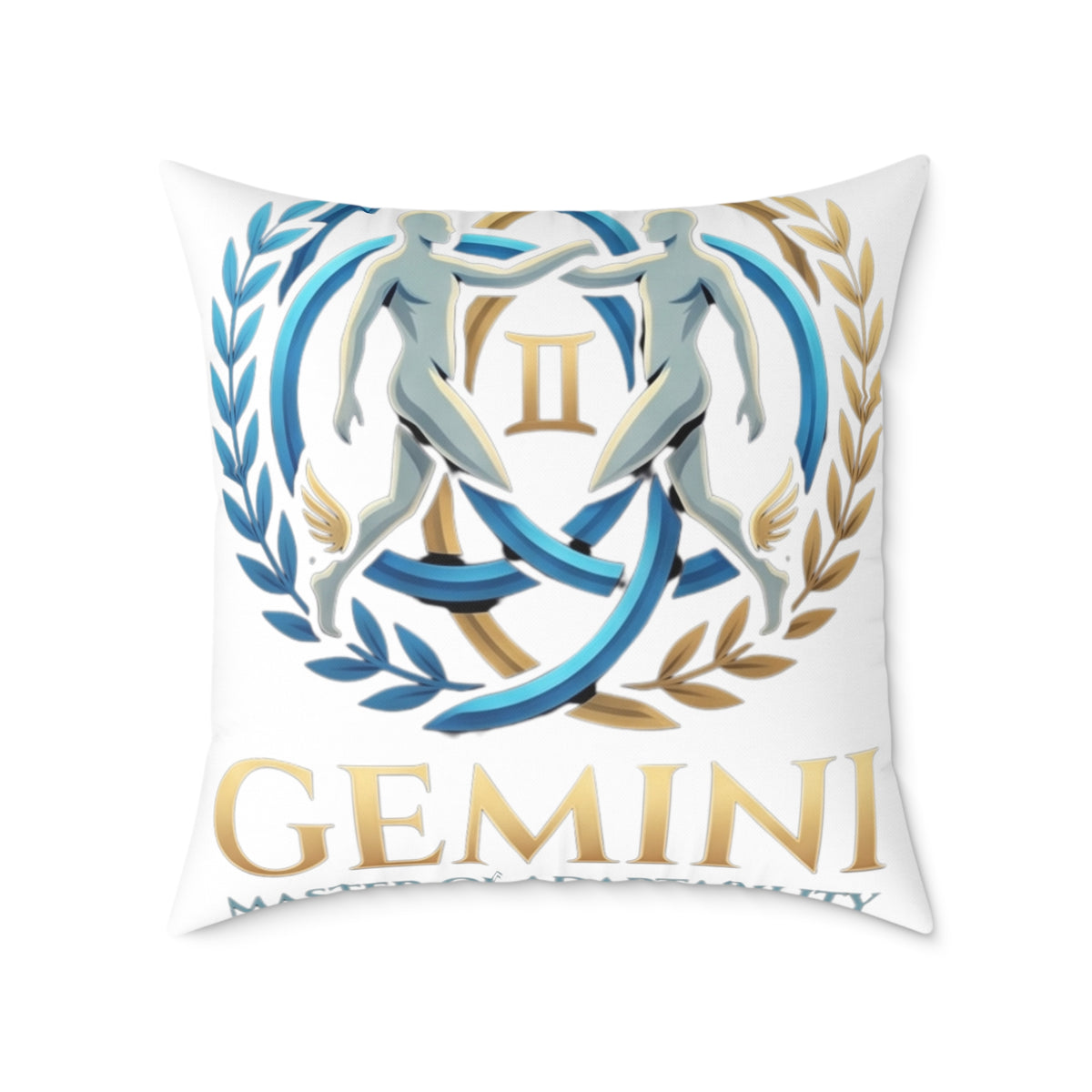 Gemini Zodiac Master Of Adaptability Square Poly Canvas Pillow
