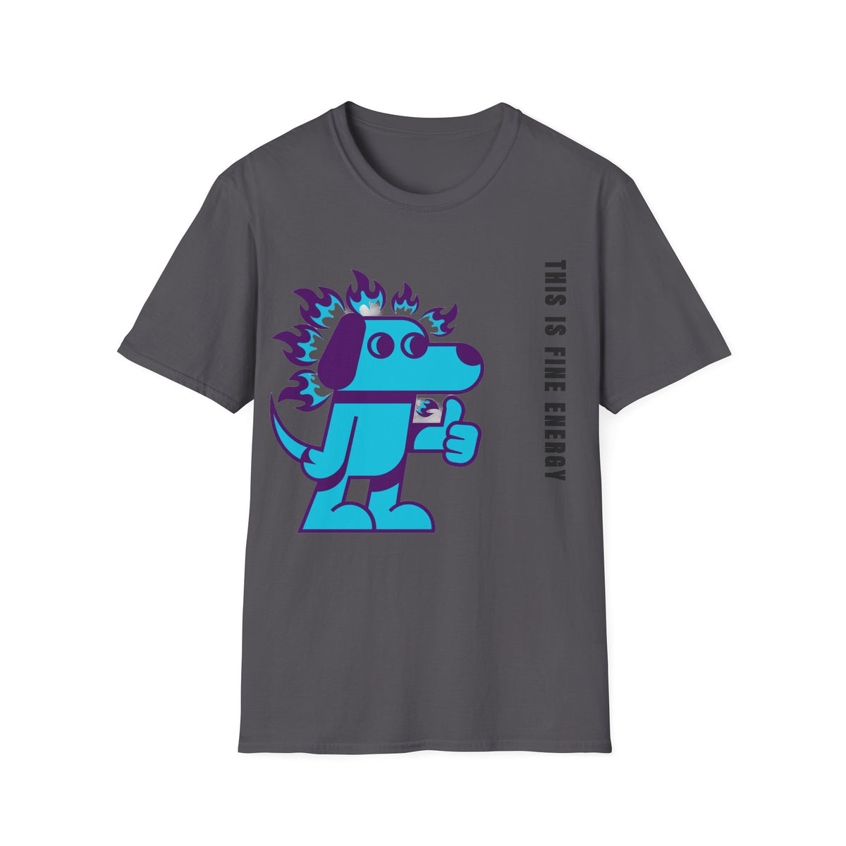 Flaming Blue Dachshund T-Shirt — Cute Cartoon Dog Graphic Tee - Trending Now - September 2026