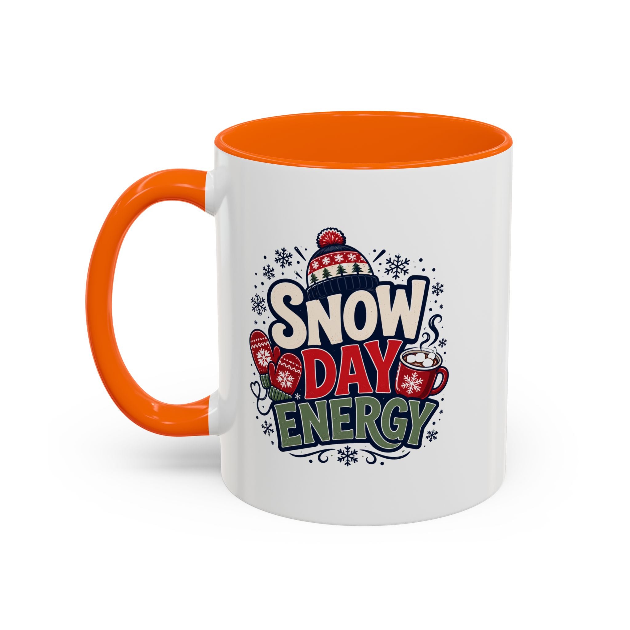 Snow Day Energy Coffee Mug — Winter Hot Cocoa Holiday Drinkware