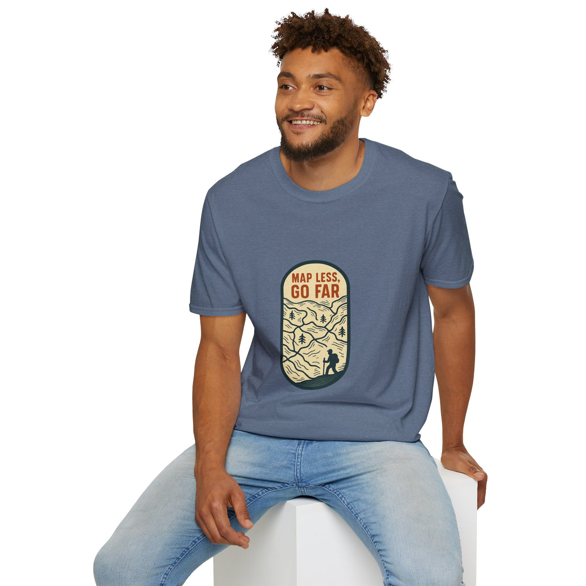 Map Less Go Far T‑Shirt — Vintage Adventure Travel Tee - Trending Now - August 2026