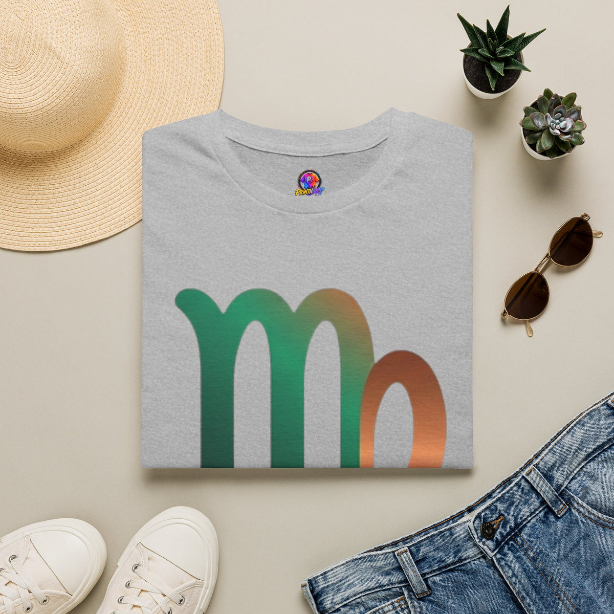 Virgo Zodiac Drip T-Shirt — Colorful Virgo Sign Astrology Tee