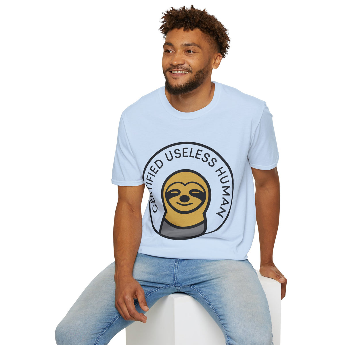 Certified Useless Human Sloth T-Shirt — Funny Lazy Sloth Graphic Tee - Trending Now - August 2026
