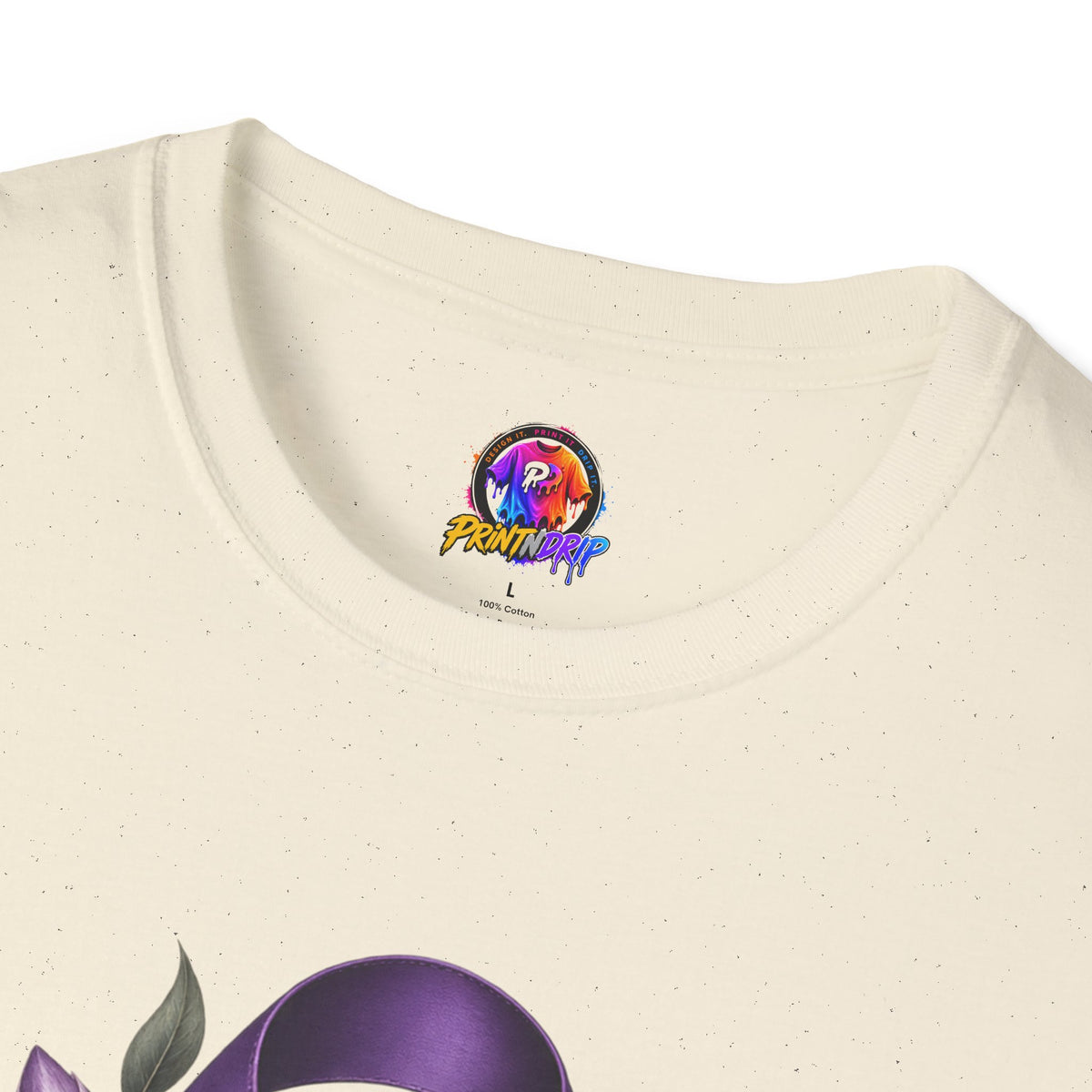 Healing Is Power Purple Ribbon Awareness Domestic Violence  T-Shirt