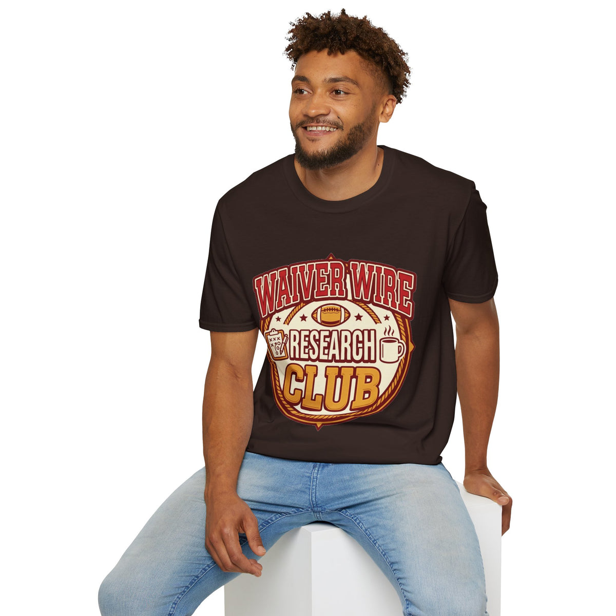 Waiver Wire Research Club Football T-Shirt — Fantasy Football Fan Tee - Trending Now - August 2026