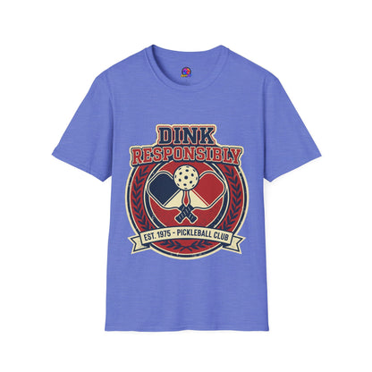 Pickleball T‑Shirt — "Dink Responsibly" Vintage Pickleball Club Tee