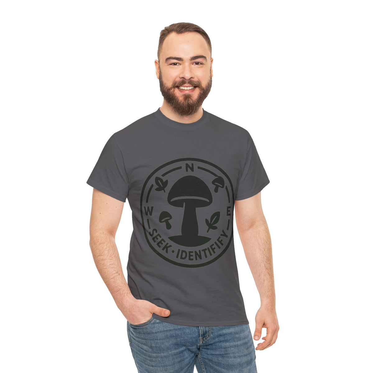 Rooted in Connection Mushroom Graphic Tee - Aesthetic Nature T-Shirt - Trending Now - September 2026