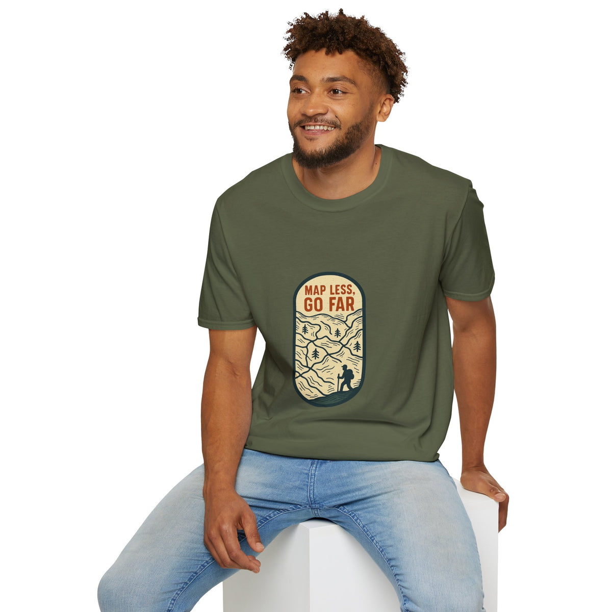 Map Less Go Far T‑Shirt — Vintage Adventure Travel Tee - Trending Now - August 2026