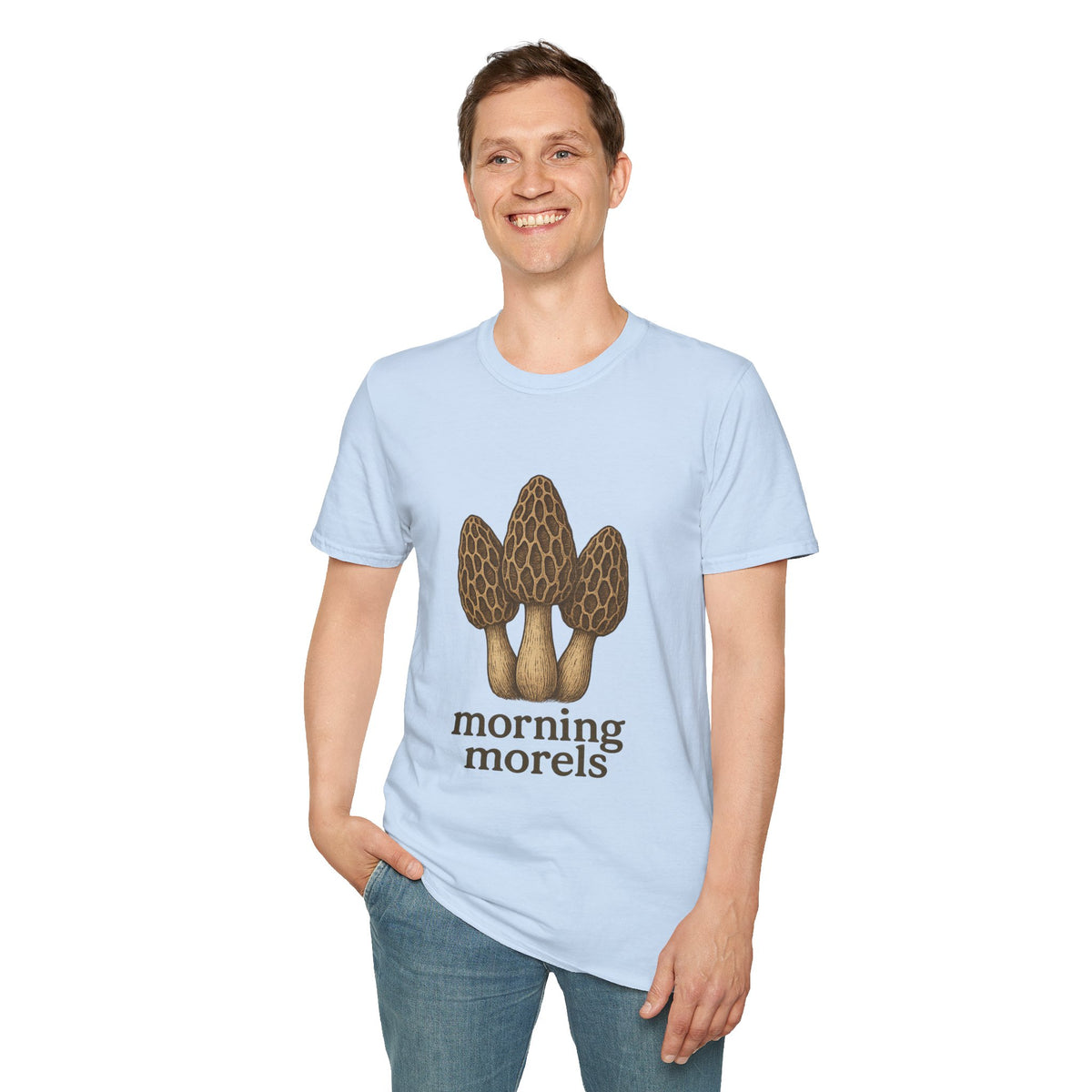 Morel Mushroom T-Shirt — Forager Graphic Tee ("Morel Hunter") - Trending Now - August 2026