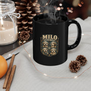 Milo Bailey Dog Dad Mom Black Mug