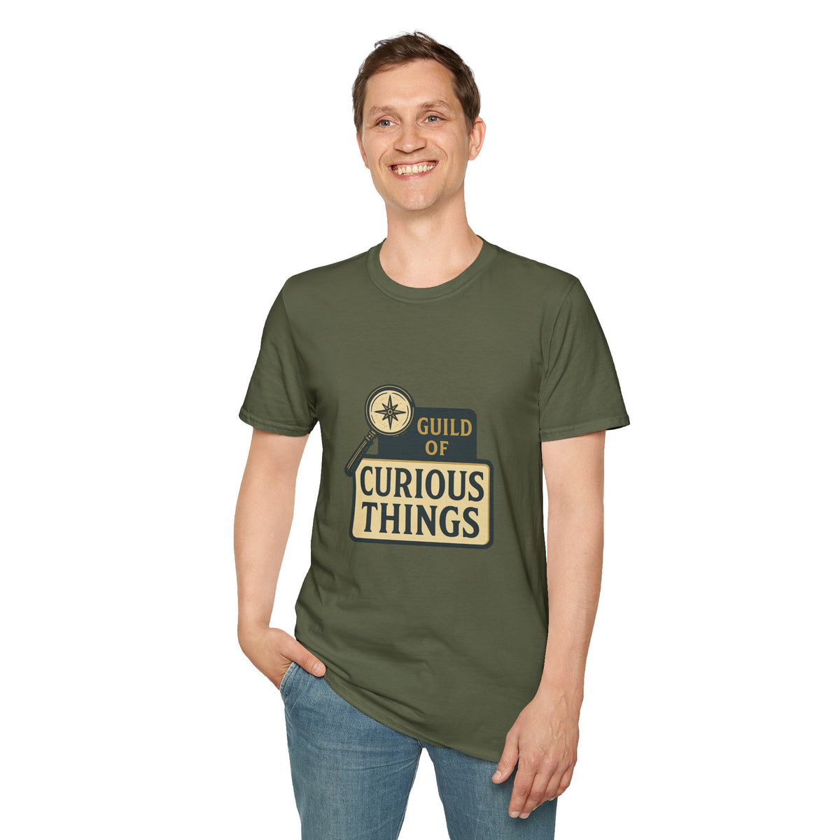 Curious Things T‑Shirt — Guild of Curious Vintage Badge Tee - Trending Now - August 2026